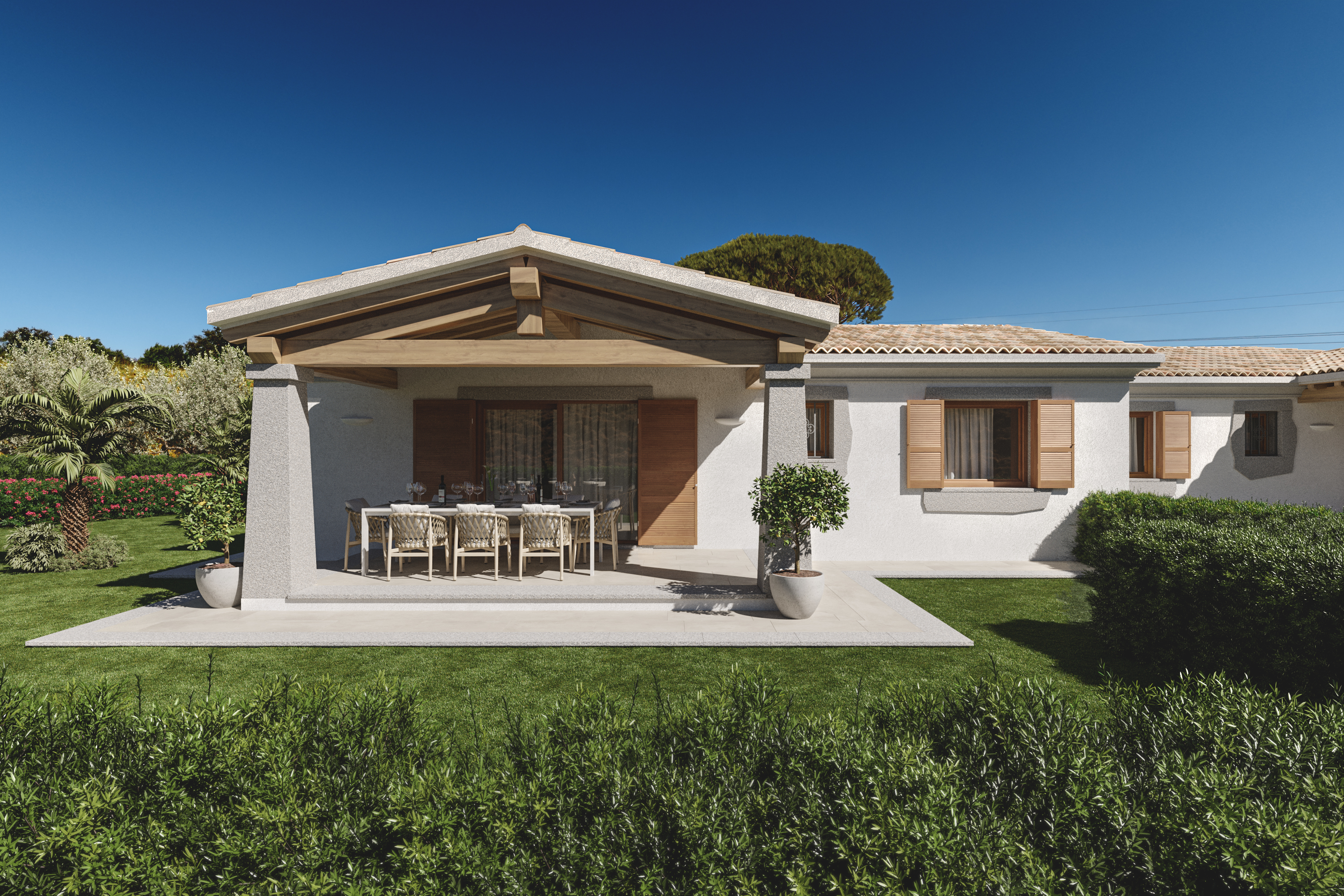 New houses on one level in Budoni location Baia Sant'Anna